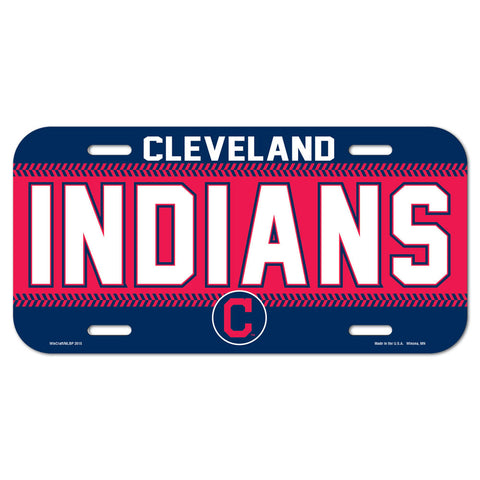 Cleveland Indians License Plate Plastic 