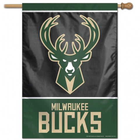 Milwaukee Bucks Banner 28x40 Vertical Special Order