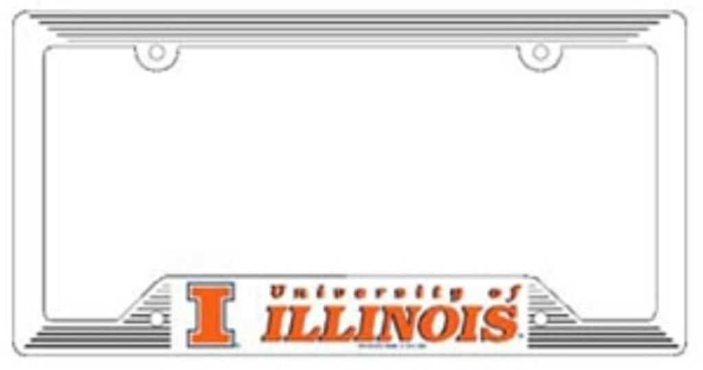 Illinois Fighting Illini Plastic License Plate Frame