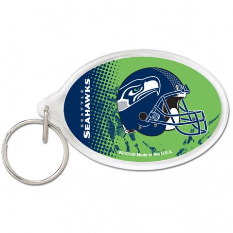 Seattle Seahawks Key Ring Acrylic Oval Special Order