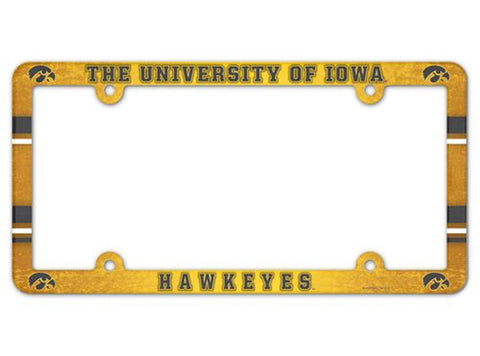Iowa Hawkeyes License Plate Frame Full Color