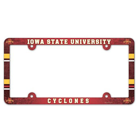 Iowa State Cyclones License Plate Frame Full Color