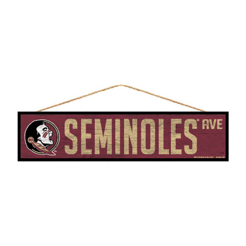 Florida State Seminoles Sign 4x17 Wood Avenue Design Special Order