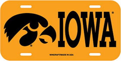 Iowa Hawkeyes License Plate