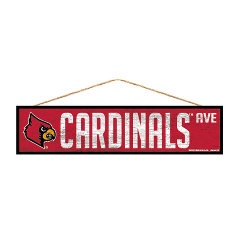 Louisville Cardinals Sign 4x17 Wood Avenue Design Special Order