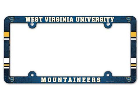 West Virginia Mountaineers License Plate Frame Full Color