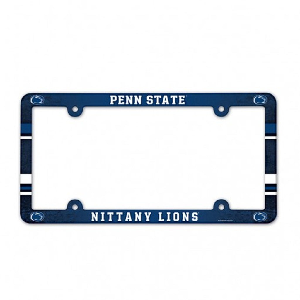 Penn State Nittany Lions Plastic Full Color License Plate Frame