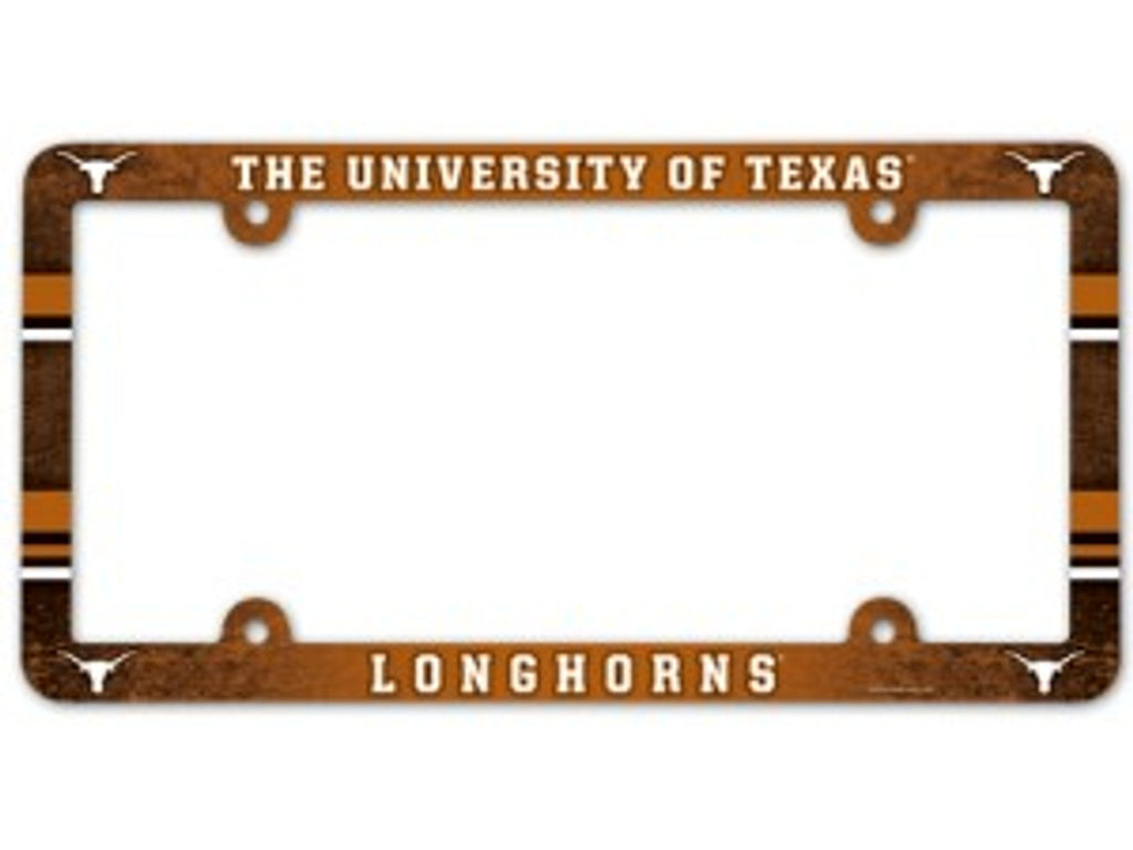 Texas Longhorns License Plate Frame Full Color