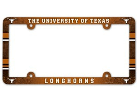 Texas Longhorns License Plate Frame Full Color