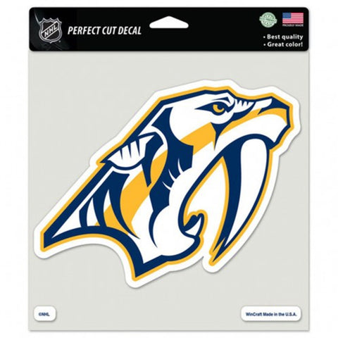 Nashville Predators Decal 8x8 Perfect Cut Color Special Order
