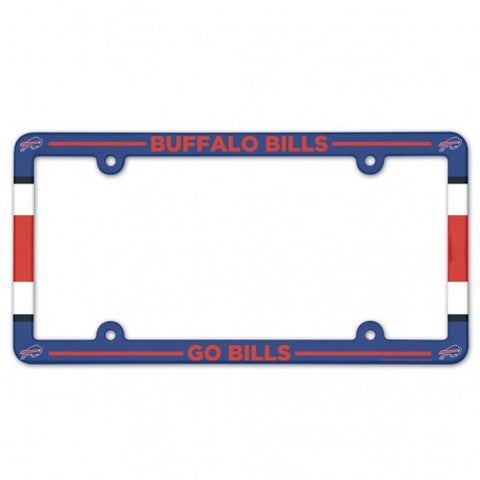 Buffalo Bills License Plate Frame Plastic Full Color Style