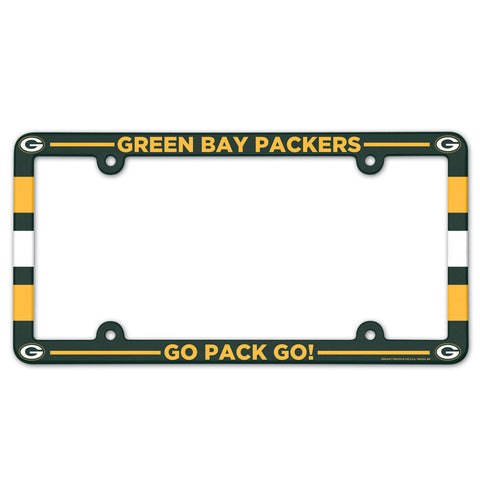Green Bay Packers s License Plate Frame Plastic Full Color Style