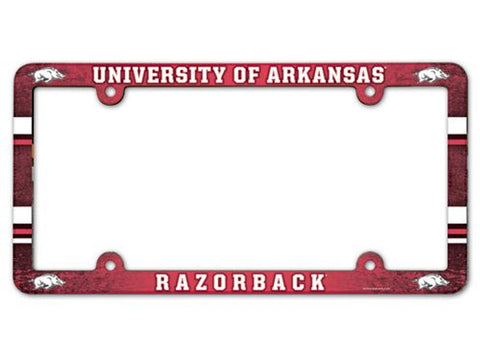 Arkansas Razorbacks License Plate Frame Full Color