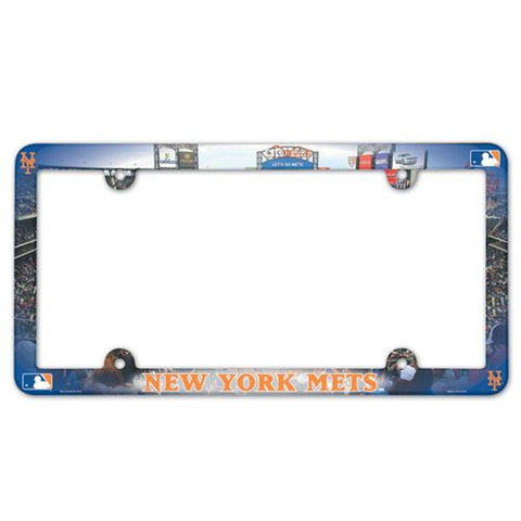 New York Mets License Plate Frame Full Color