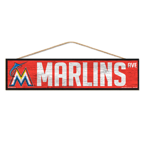 Miami Marlins Sign 4x17 Wood Avenue Design Special Order