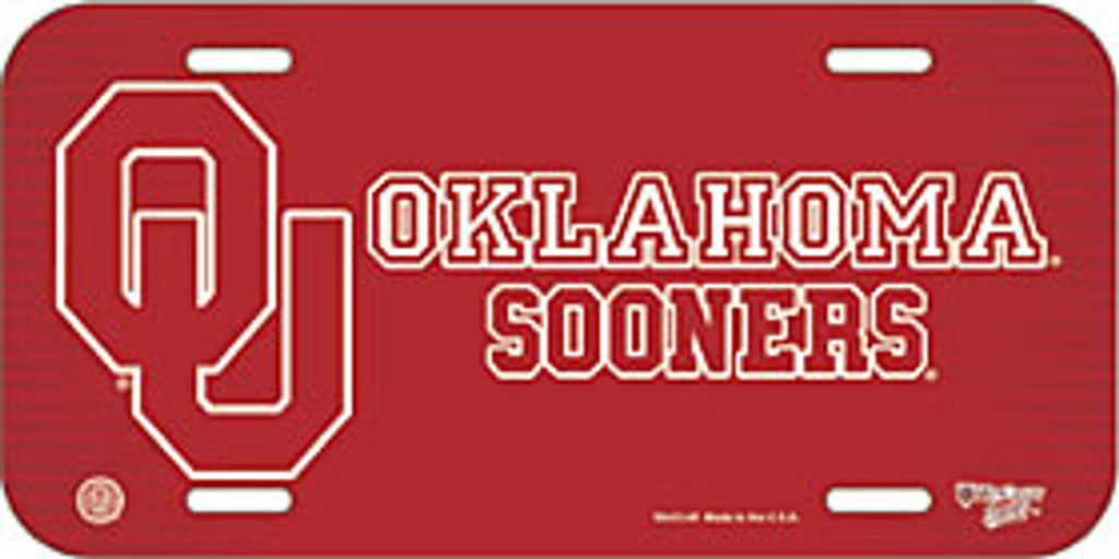 Oklahoma Sooners License Plate