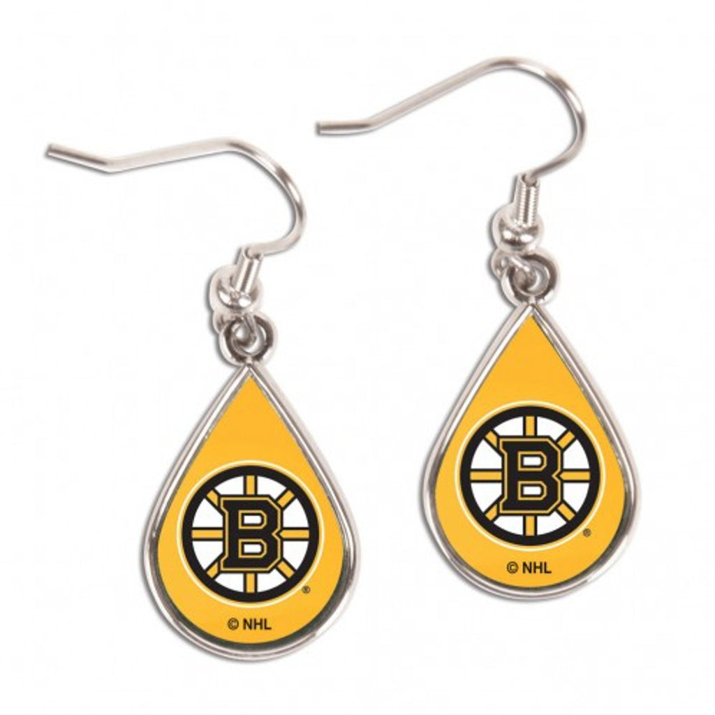 Boston Bruins Earrings Tear Drop Style Special Order