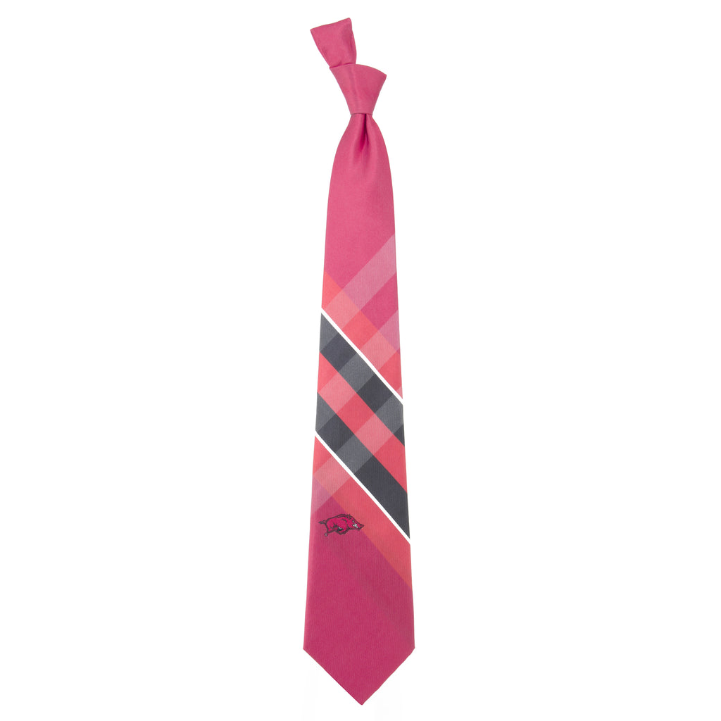  Arkansas Razorbacks Grid Style Neck Tie