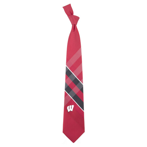  Wisconsin Badgers Grid Style Neck Tie