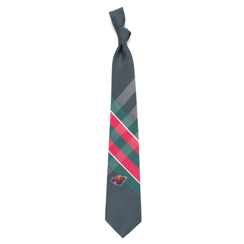  Minnesota Wild Grid Style Neck Tie