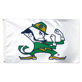 Notre Dame Fighting Irish Flag 3x5 Deluxe Style Leprchaun Design Special Order