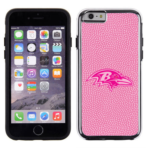 Baltimore Ravens Phone Case Pink Football Pebble Grain Feel iPhone 6 CO