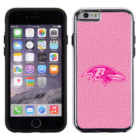 Baltimore Ravens Phone Case Pink Football Pebble Grain Feel iPhone 6 