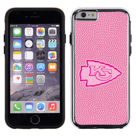 Kansas City Chiefs Phone Case Pink Football Pebble Grain Feel iPhone 6 
