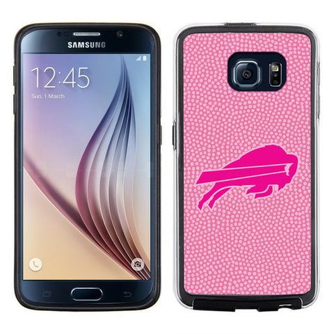 Buffalo Bills Phone Case Pink Football Pebble Grain Feel Samsung Galaxy S6 
