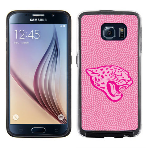 Jacksonville Jaguars Phone Case Pink Football Pebble Grain Feel Samsung Galaxy S6 