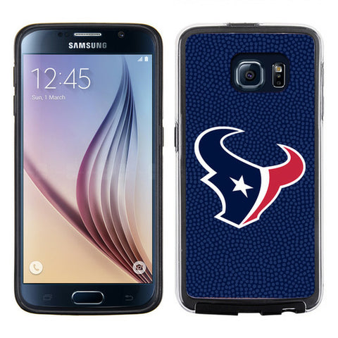 Houston Texans Phone Case Team Color Football Pebble Grain Feel Samsung Galaxy S6 