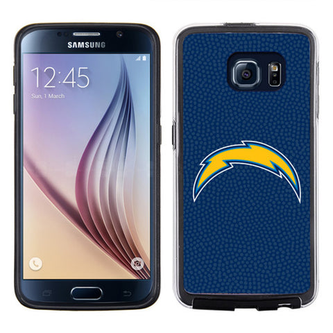 Los Angeles Chargers Phone Case Team Color Football Pebble Grain Feel Samsung Galaxy S6 CO