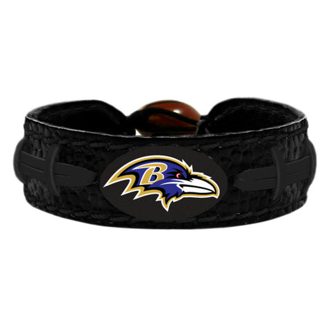 Baltimore Ravens Bracelet Team Color Tonal Black Football 