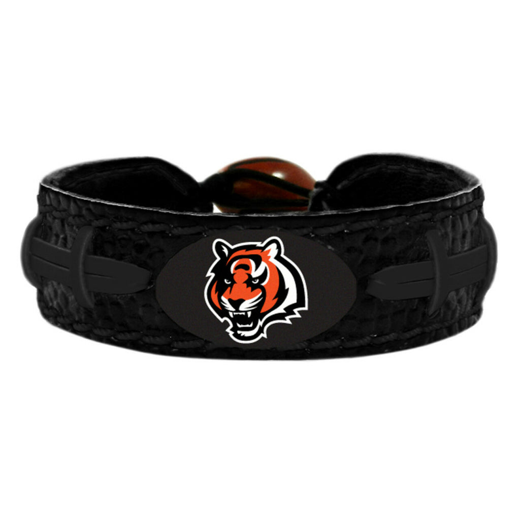 Cincinnati Bengals Bracelet Team Color Tonal Black Football 