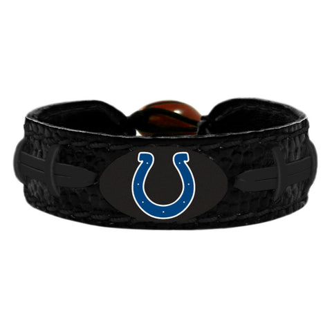 Indianapolis Colts Bracelet Team Color Tonal Black Football 