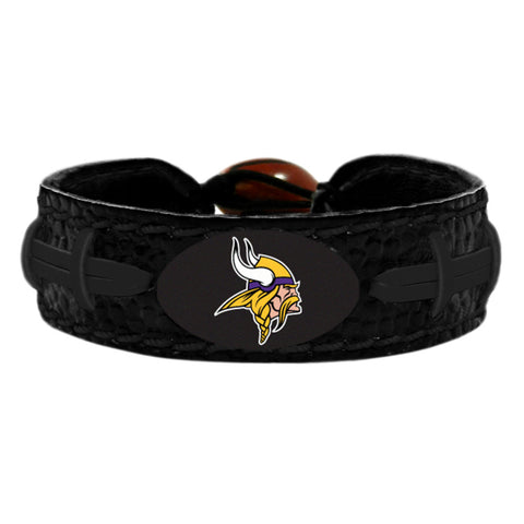 Minnesota Vikings Bracelet Team Color Tonal Black Football 