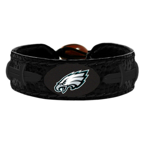 Philadelphia Eagles Bracelet Team Color Football Tonal Black 