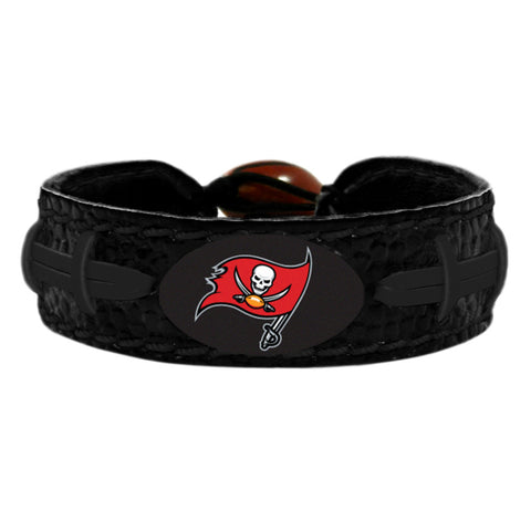 Tampa Bay Buccaneers Bracelet Team Color Tonal Black Football 