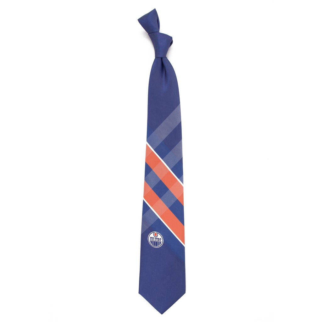  Edmonton Oilers Grid Style Neck Tie