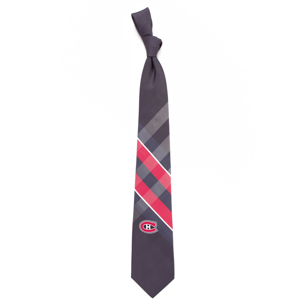 Montreal Canadiens Grid Style Neck Tie