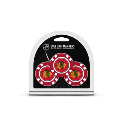 Chicago Blackhawks Golf Chip with Marker 3 Pack Special Order