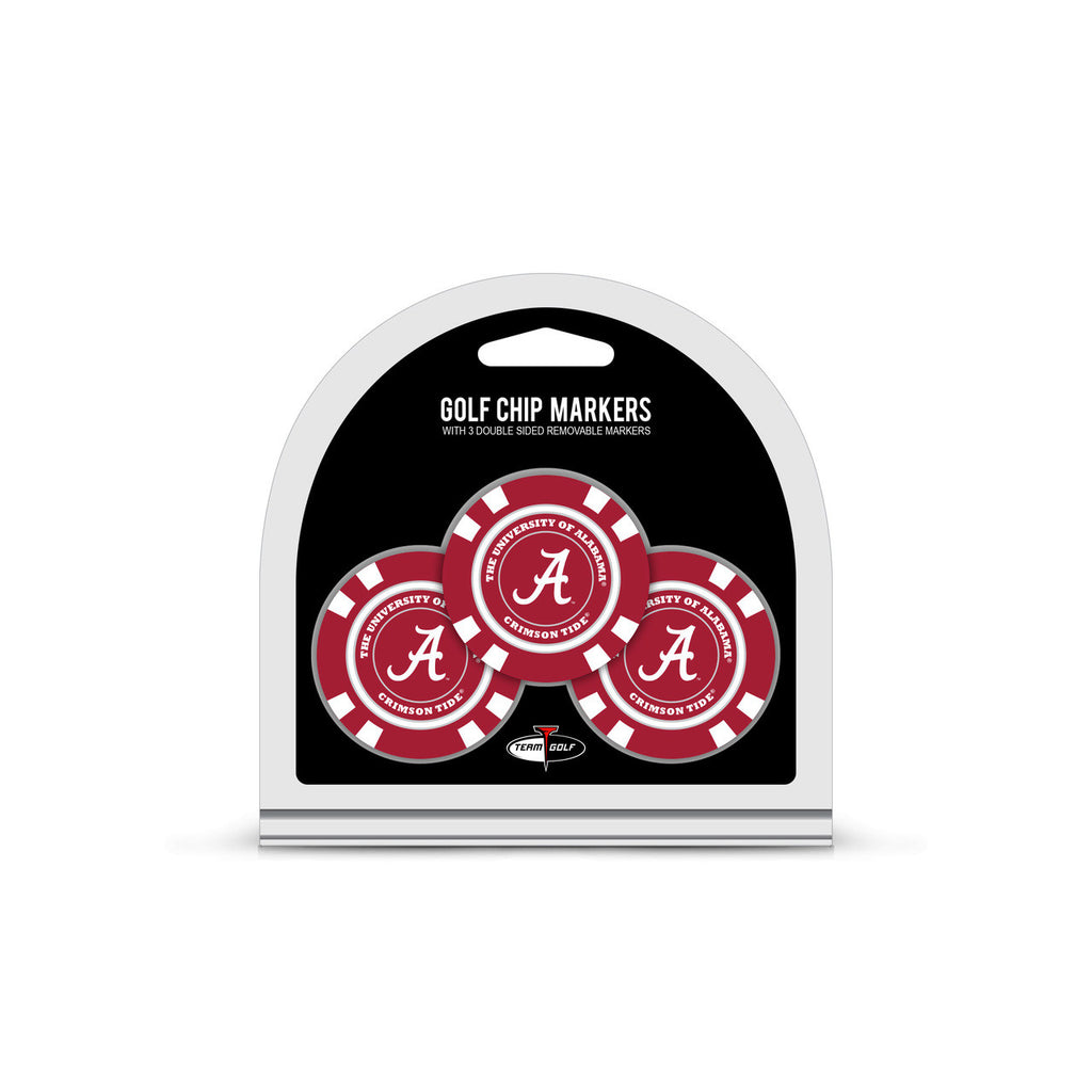 Alabama Crimson Tide Golf Chip with Marker 3 Pack