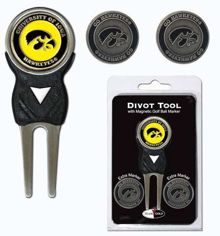 Iowa Hawkeyes Golf Divot Tool with 3 Markers Special Order