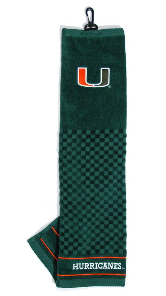 Miami Hurricanes 16"x22" Embroidered Golf Towel