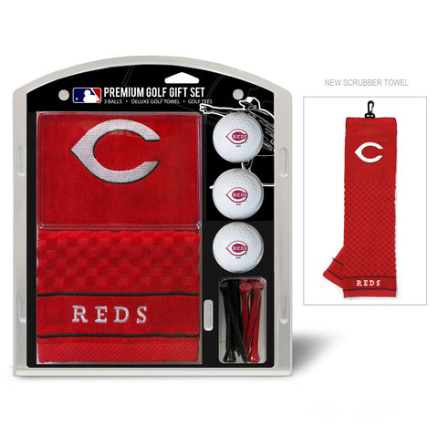 Cincinnati Reds Golf Gift Set with Embroidered Towel Special Order