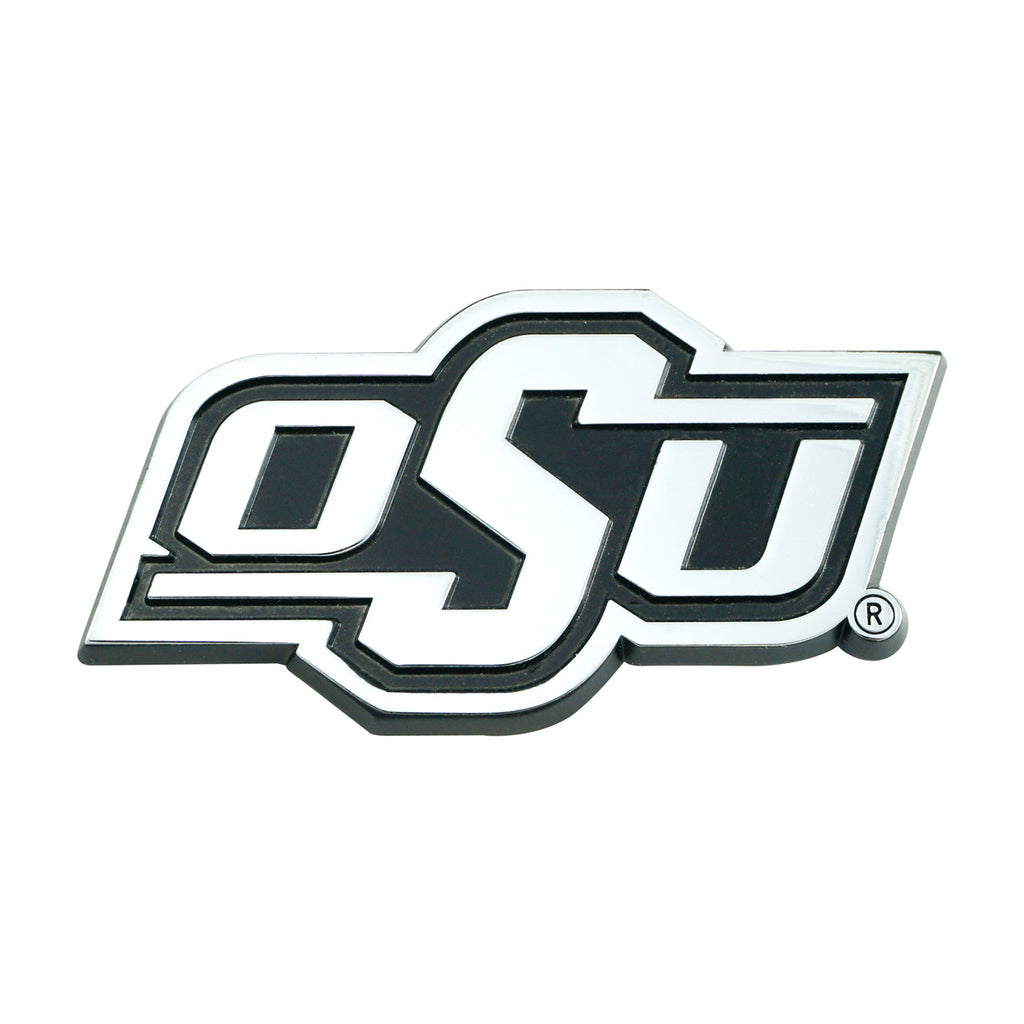 Oklahoma State Cowboys Auto Emblem Premium Metal Chrome Special Order