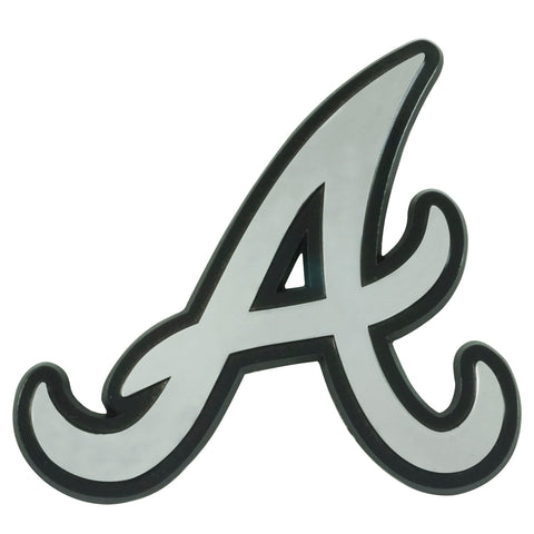 Atlanta Braves Auto Emblem Premium Metal Chrome Special Order