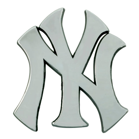 New York Yankees Auto Emblem Premium Metal Chrome