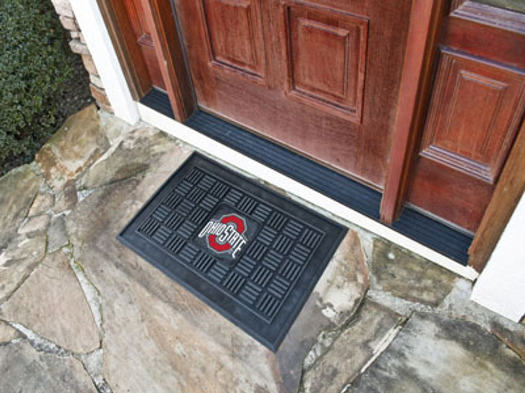 Ohio State Buckeyes Door Mat 19x30 Medallion Special Order