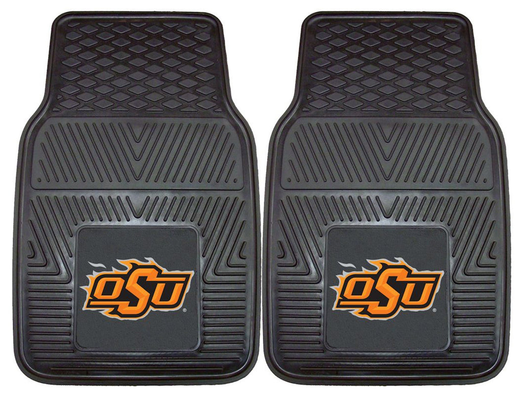 Oklahoma State Cowboys Car Mats Heavy Duty 2 Piece Vinyl